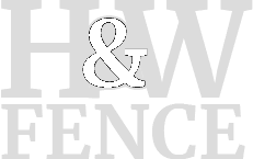 H&W Fence Companympany Inc Logo White.